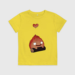 Детская футболка Кальцифер сердце