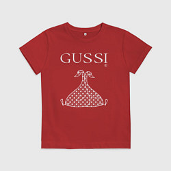 Детская футболка Гусси - два белых гуся