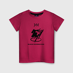 Футболка хлопковая детская Depeche Mode - black celebration box, цвет: маджента