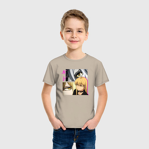 Детская футболка Девушка Гидо - Ведьма и чудовище / Миндальный – фото 3