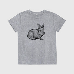 Детская футболка Заяц новогодний