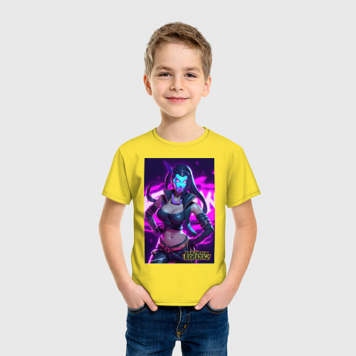 Детская футболка League of Legends Akali Kda / Желтый – фото 3