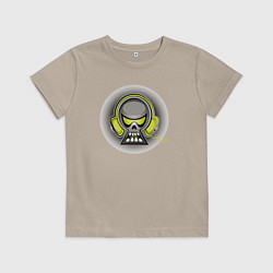 Детская футболка Музыкальный череп