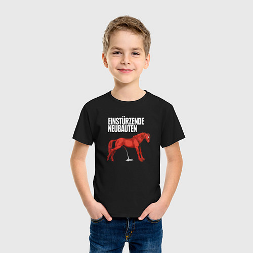 Детская футболка Einstrzende Neubauten - Horse / Черный – фото 3