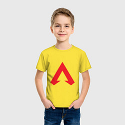 Футболка хлопковая детская Logo apex legends, цвет: желтый — фото 2