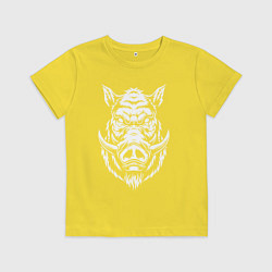 Детская футболка Голова кабана
