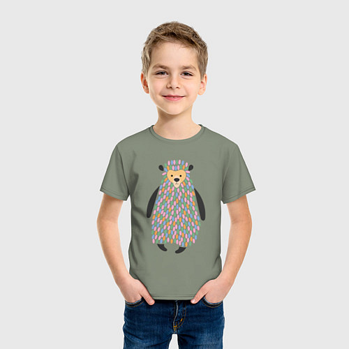 Детская футболка Добрый мишутка / Авокадо – фото 3