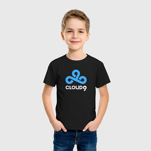 Детская футболка Cloud9 - pattern / Черный – фото 3