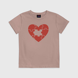 Детская футболка Puzzle heart