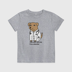 Детская футболка Собака доктор