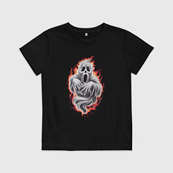 Детская футболка Призрак в огне