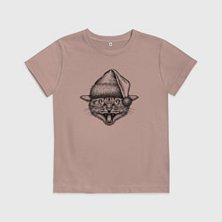 Детская футболка Злобный кот-Санта