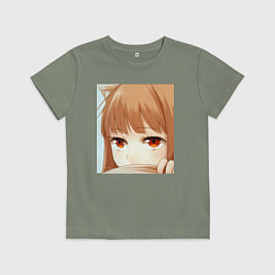 Детская футболка Волчица и пряности Холо