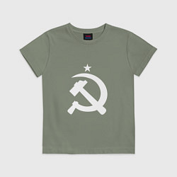 Детская футболка Белый серп и молот