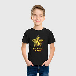 Футболка хлопковая детская Звезда 9 мая, цвет: черный — фото 2