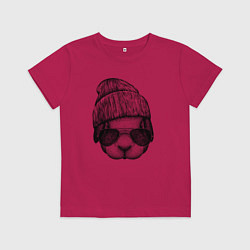 Детская футболка Кролик-хипстер