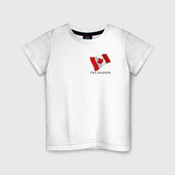 Детская футболка Im Canadian - motto