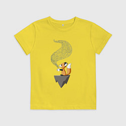 Детская футболка Лиса пьет чай