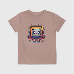 Детская футболка Пиксель робот Мини