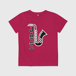Детская футболка Jazzy sax