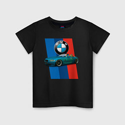 Футболка хлопковая детская Родстер BMW Z4, цвет: черный