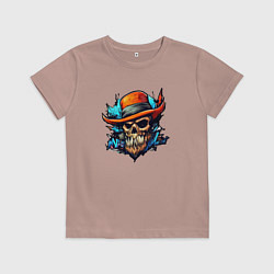 Детская футболка Граффити череп