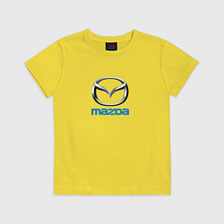 Футболка хлопковая детская Mazda sport brend, цвет: желтый