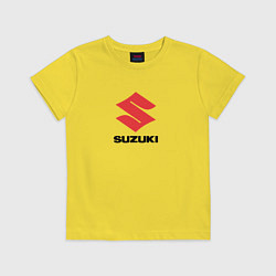 Футболка хлопковая детская Suzuki brend auto, цвет: желтый