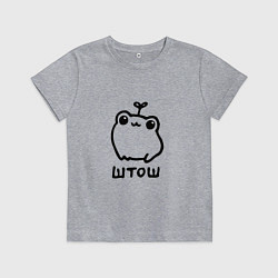 Детская футболка Милая смешная лягушка штош