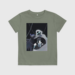 Футболка хлопковая детская Ванитас Мемуары Ванитаса, цвет: авокадо