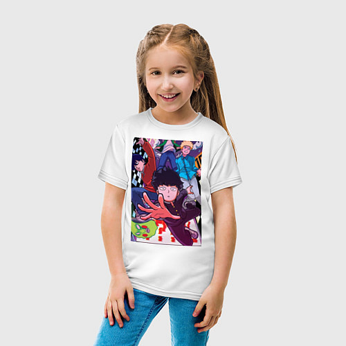 Детская футболка Моб Психо 100 Экубо / Белый – фото 4