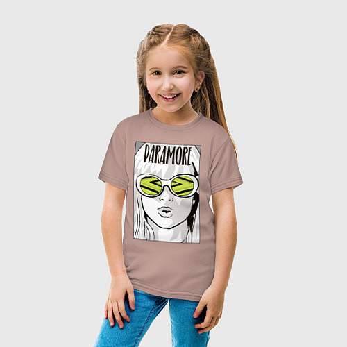 Детская футболка Paramore - Hayley Williams / Пыльно-розовый – фото 4