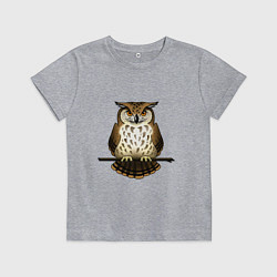Детская футболка Классная сова на ветке