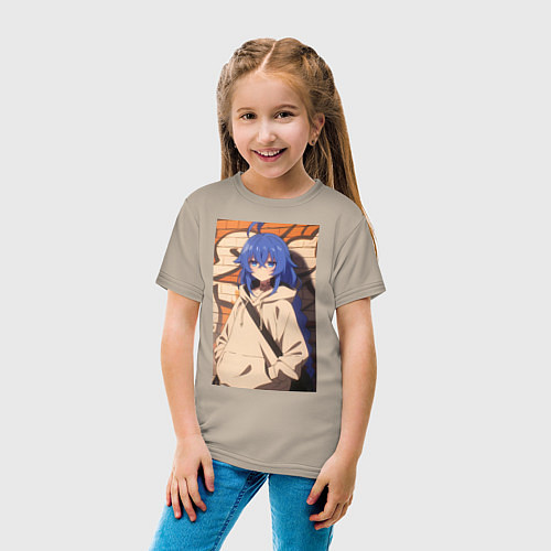 Детская футболка Реинкарнация безработного Рокси Мигурдия арт / Миндальный – фото 4