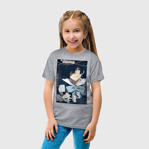 Детская футболка Мемуары Ванитаса Ванитас вампир / Меланж – фото 4