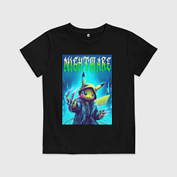 Детская футболка Pikachu - nightmare ai art fantasy