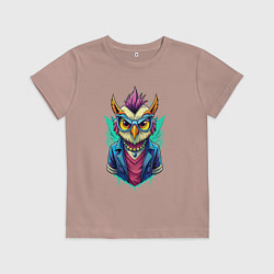 Детская футболка Стильная модная сова
