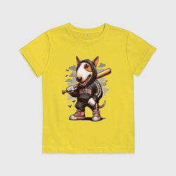 Детская футболка Bully with a baseball bat - ai art fantasy