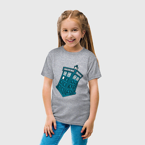 Детская футболка Adventure tardis / Меланж – фото 4