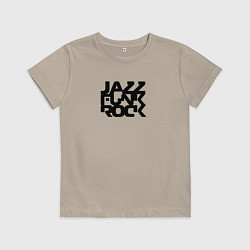 Детская футболка Jazz funk rock in black