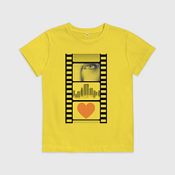 Детская футболка Пиксели кинопленка город