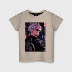 Детская футболка Магическая битва Сатору Годзё сигма