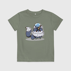 Детская футболка О моём перерождении в слизь Римуру Темпест на волк