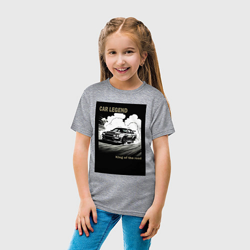 Детская футболка Японский корч / Меланж – фото 4