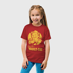 Футболка хлопковая детская Vault boy like print, цвет: красный — фото 2