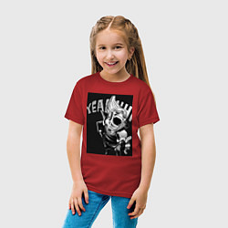 Футболка хлопковая детская Моя геройская академия комментатор, цвет: красный — фото 2
