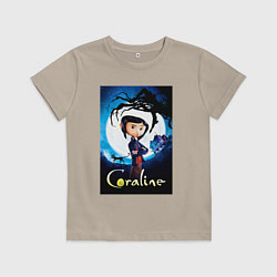 Детская футболка Coraline Jones and cat