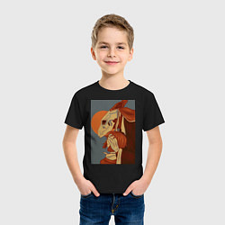 Футболка хлопковая детская Невеста чародея Элиас Эйнсворт Могущественный чаро, цвет: черный — фото 2