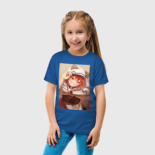 Детская футболка Реинкарнация безработного Эрис Бореас Грейрат кошк / Синий – фото 4