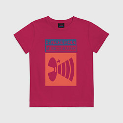 Футболка хлопковая детская Depeche Mode - Music for the masses merch, цвет: маджента